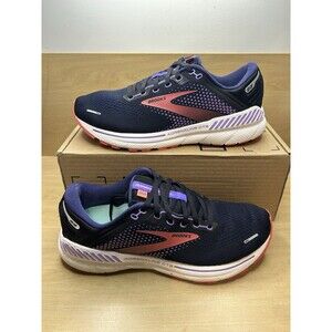 Brooks Adrenaline GTS 22 Womens 11 Medium Running Shoe Sneaker Black Purple